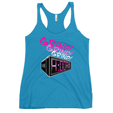 Women's A2S 4AM GRIND Digital Pink Racerback Tank
